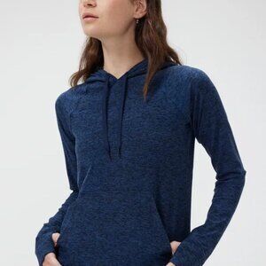 Outdoor Voices Blue CloudKnit Hoodie, Women's Sz XL